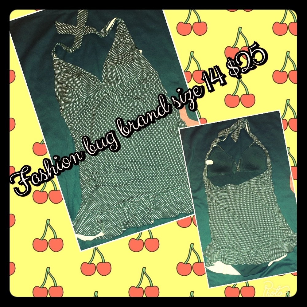 Halter fashion bug brand 1 piece swim suit.